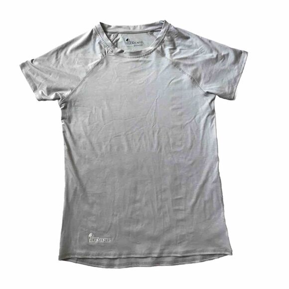 Mossy Oak Shirt Mens Medium M Gray Elements Coolcore S/S Fishing Outdoors Base - Picture 1 of 8